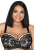 Padded bra black-beige Olivia M-3108/22