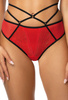 Thongs red-black Loren S-3636/4