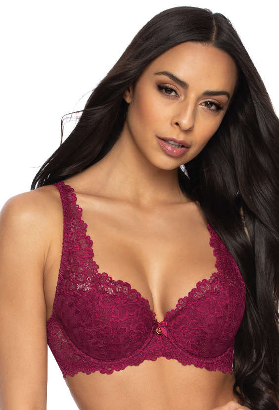 Biustonosz usztywniany burgund Carmela M-053/22