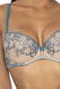 Biustonosz push-up beżowo- turkusowy Maureen M-3808/11