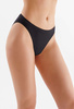 Seamless bikini panties black Hi-Leg briefs