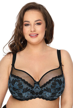 Soft bra black-blue Angel M-3329/2