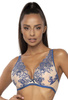Set push-up bra beige-navy blue Frances M-3804/11/1 and panties F-3804/5
