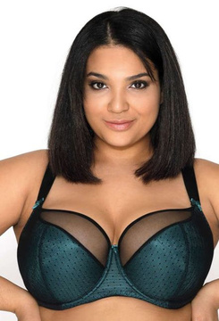 Semi-soft bra black-green Nori M-3152/21