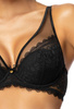 Komplet biustonosz push-up czarny Estelle M-0198/11 i stringi S-0198/4/1