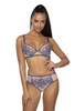 Soft bra beige- navy blue Frances M-3804/2