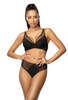 Komplet biustonosz push-up czarny Estelle M-0198/11 i figi F-0198/5