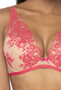 Komplet biustonosz push-up beżowo- różowy Frances M-3804/11/1 i stringi S-3804/4