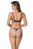 Set push-up bra beige- black Frances M-3804/11 and panties F-3804/5