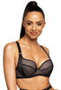 Set push-up bra black Denise M-0201/11 and high thongs S-0201/4/1