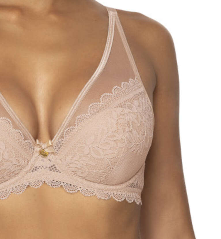 Set push-up bra beige Estelle M-0198/11 and thongs S-0198/4