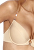 Push-up bra with silicon back beige Paula M-537/1
