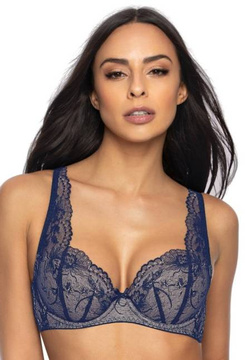 Padded bra navy blue-beige Percy M-3530/22