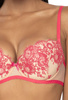 Komplet biustonosz push-up beżowo- różowy Frances M-3804/11 i figi F-3804/5