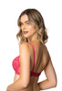 Set push-up bra raspberry pink Eternal M-4028/11 and brazilian panties F-4028/54