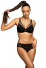 Komplet biustonosz push-up czarny Marley M-3733/11/1 i figi F-3733/5