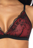 Triangle soft bra black-red Percy M-3530/0