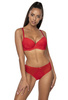 Set push-up bra red Estelle M-0198/11/1 and thongs S-0198/4