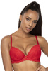 Set push-up bra red Estelle M-0198/11/2 and thongs S-0198/4