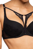 Biustonosz push-up czarny Melody M-3731/11
