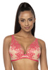 Set push-up bra beige- pink Frances M-3804/11/1 and thongs S-3804/4