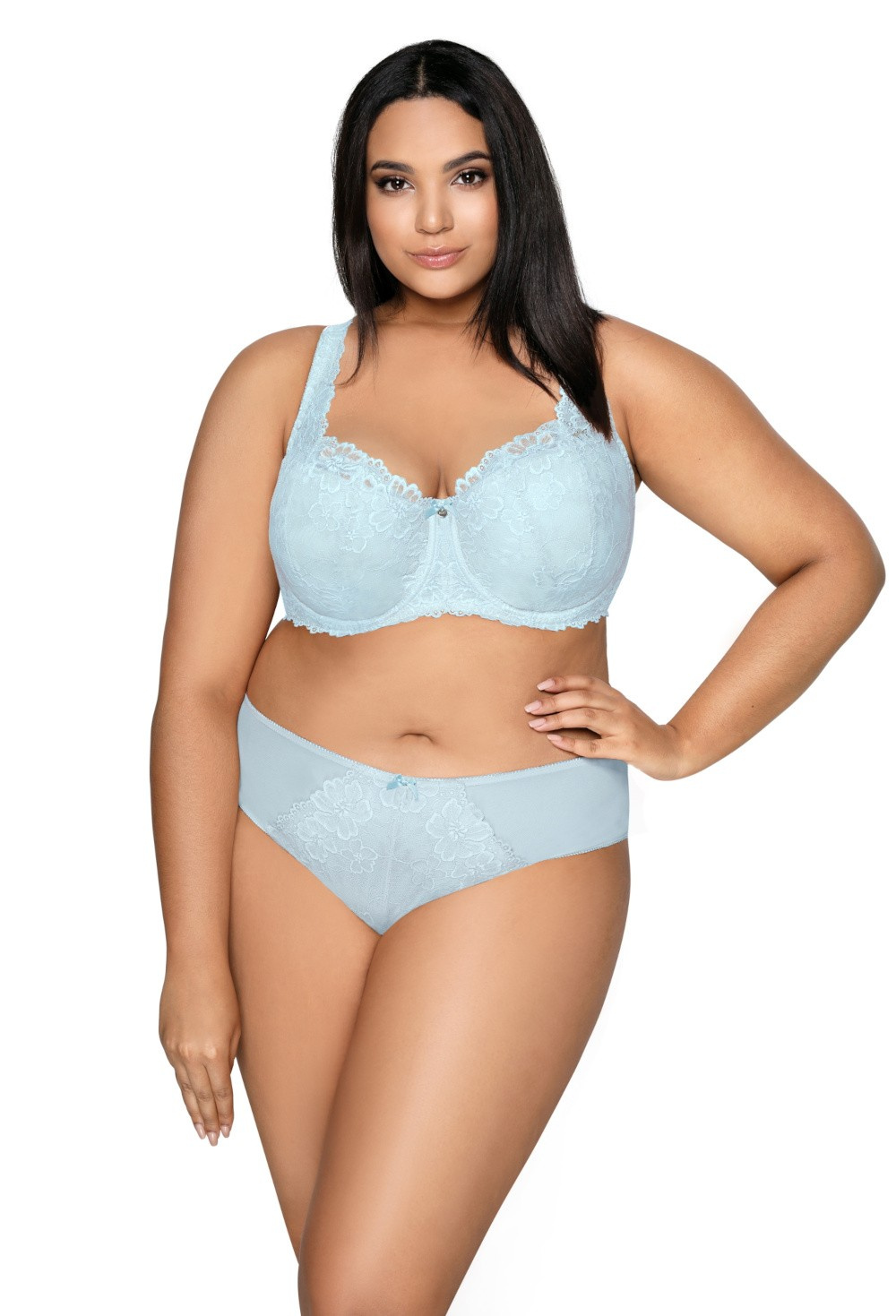 Set padded bra blue Carmela Big M-053/22 and panties F-053/51/1