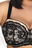 Padded bra black-beige Olivia M-3108/22