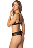 Set push-up bra black Venice M-4023/11 and thongs S-4023/4
