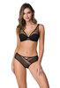 Komplet biustonosz push-up czarny Esme M-3902/11 i stringi S-3902/4