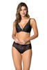 Set push-up bra black Nerine M-3931/11 and panties F-3931/5
