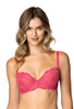 Komplet biustonosz push-up malina Eternal M-4028/11 i brazyliany F-4028/54