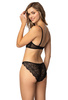 Set push-up black Aura M-4022/11 and brazilian panties F-4022/54