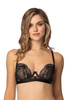 Set soft bra black Zaya M-4054/2 and thongs S-4054/4  