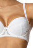 Set push-up bra white Patrice M-0199/11 and panties F-0199/5