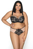 Padded bra black-beige Olivia M-3108/22
