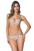 Set push-up bra beige-milk Frances M-3804/11 and thongs S-3804/4