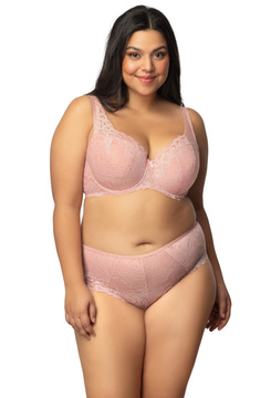 Set padded bra powder pink Natalie BIG M-3824/22 and panties F-3824/52