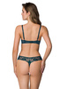 Komplet biustonosz push-up zielony Zephyr M-3935/11 i stringi S-3935/4