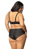 Set padded bra black Natalie BIG M-3824/22 and panties F-3824/52