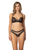 Set soft bra black Zaya M-4054/2 and thongs S-4054/4  