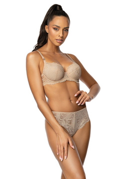 Set push-up beige Darlene M-3635/11 and brazilian panties F-3635/54