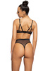 Set push-up bra black Aggie M-0193/11/1 and high thongs S-0193/4/1