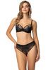 Set push-up bra black Venice M-4023/11 and thongs S-4023/4
