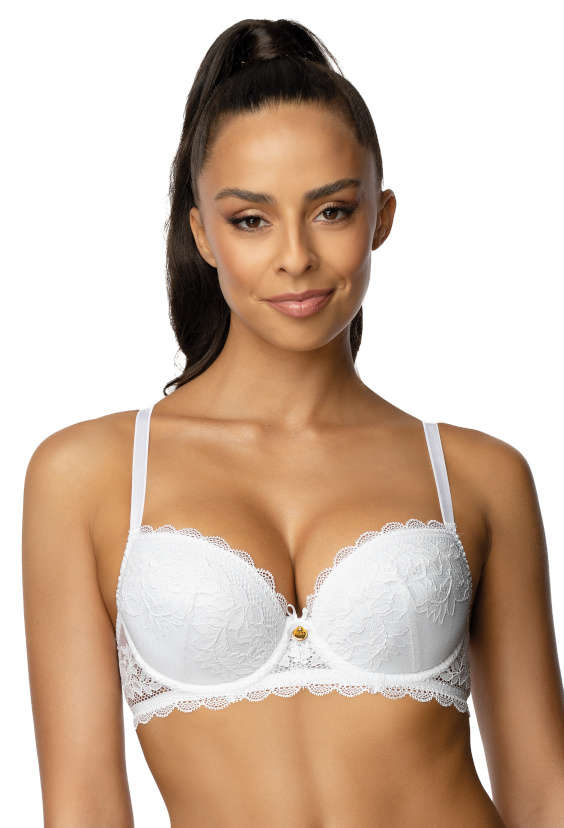 Set push-up bra white Estelle M-0198/11/1 and thongs S-0198/4/1