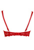 Set padded bra red Carmela M-053/22 and brasilian pants F-053/54/2