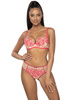 Set push-up bra beige- pink Frances M-3804/11 and thongs S-3804/4