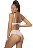 Set push-up white Lindsay M-0203/11 and brazilian panties F-0203/54
