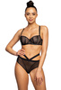 Set soft bra black Dotssy M-3714/2/1 and panties F-3714/5