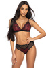 Triangle soft bra black-red Percy M-3530/0
