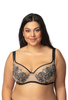 Soft bra beige-black Frances M-3804/2